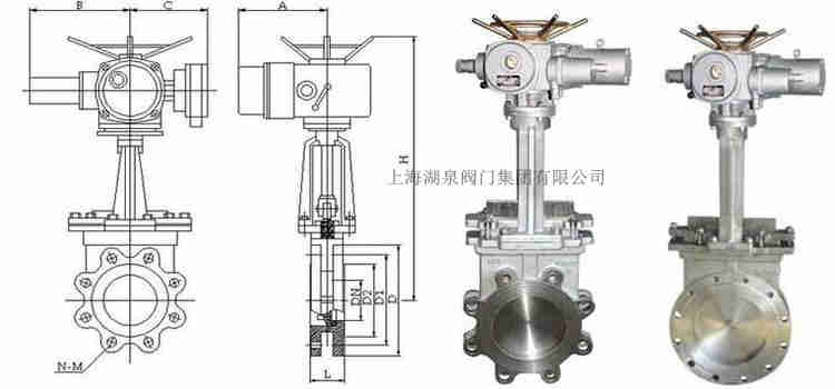 Z973H-10C-DN300耐磨一体式电动刀型闸阀